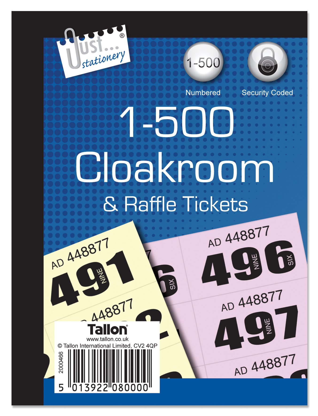 Tallon TA18000 Cloakroom Tickets