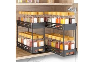 Pull Out Spice Rack Organizer for Cabinet, Out Spice Racks Organizer, Spice Cabinet Organizers, Cabinet Size Need:12'' Highx1