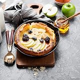 OVERMONT 3-Piece Cast Iron Skillet Set 6, 8, 10 Inch Pre-Seasoned view 4