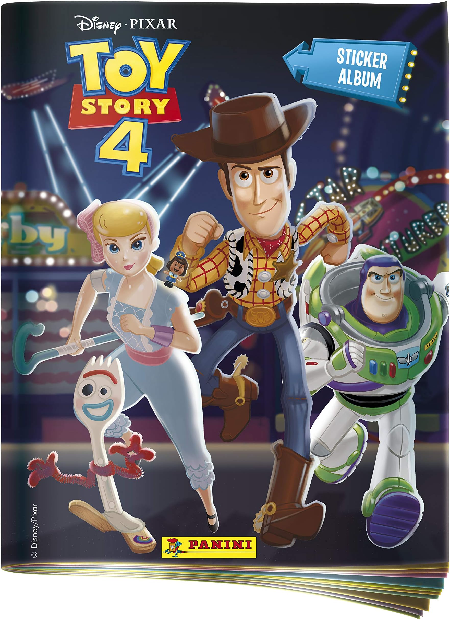 Panini France SA-Pixar 1 Album + Card Holder Toy Story 4, 2512-009