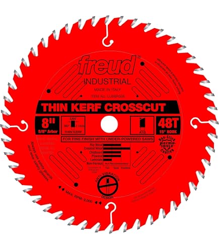 Freud LM72R008 8-Inch 24 Tooth FTG Ripping Saw Blade with 5/8-Inch