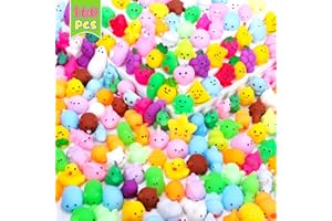 VSKIZ 160PCS Squishies Squishy Toy 160pcs Party Favors for Kids Mochi Squishy Toy Kids Mini Kawaii squishies Mochi Stress Reliever Anxiety Toys,3+Ages
