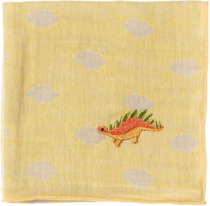 Amazon 恐竜ハンカチ ステゴサウルス 刺繍入りガーゼハンカチ スーベニール Dinosaur Handkerchief ノーブランド品 生活雑貨 通販