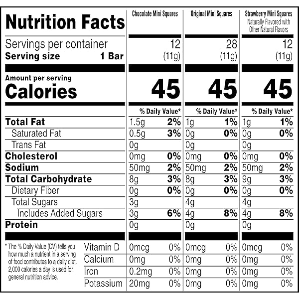 RICE KRISPIES TREATS MINI CRISPY MARSHMALLOW SQUARES, KIDS SNACKS, LUNCH SNACKS, VARIETY PACK, 20.1OZ BOX (52 BARS)