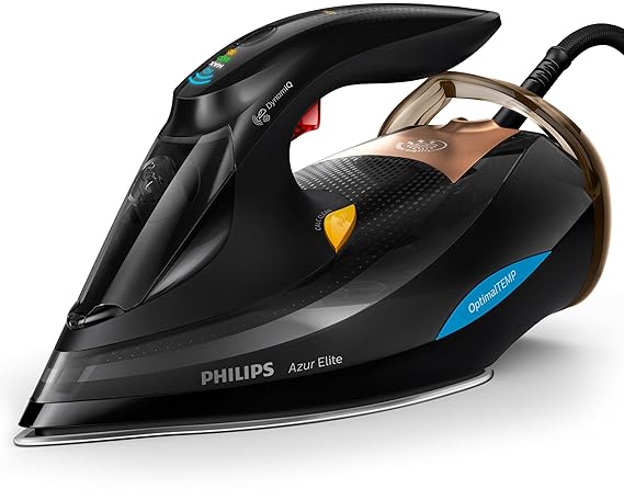 Philips Azur Elite GC5033/80 Dampfbügeleisen (3000 W, mit DynamiQ-Modus, intelligentem Dampfausstoß, 250g Dampfstoß und Calc-