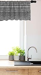 Ambesonne Mudcloth Window Valance Pack of