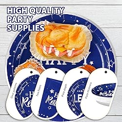 Grencian 96 Pcs Retirement Party Supplies Blue and