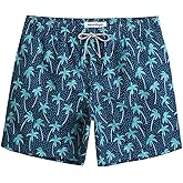maamgic Mens 7 inch Mens Swim Trunks with Mesh Lining Quick Dry Board Shorts Mens Bathing Suits