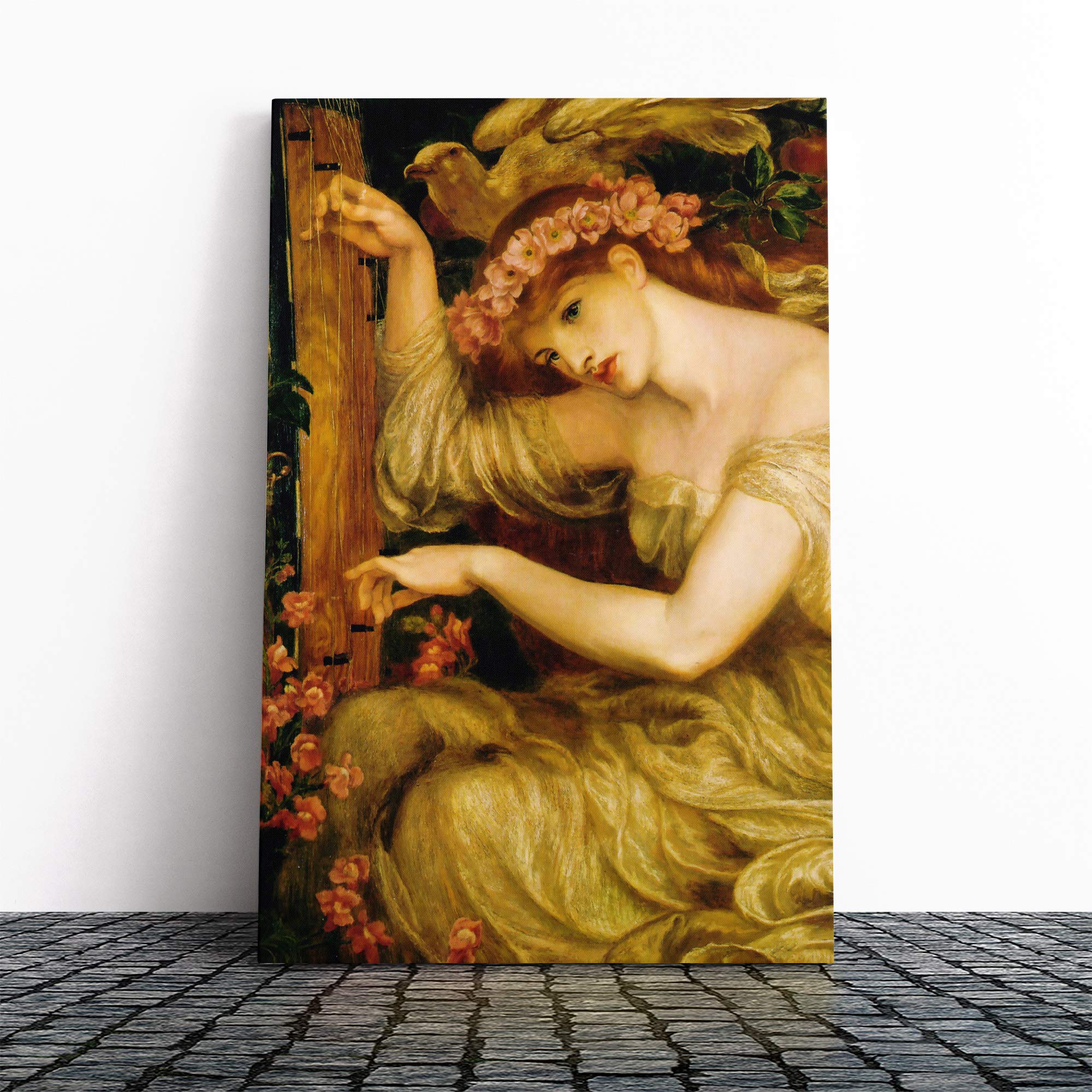 Dante Gabriel Rossetti A Sea Spell Canvas Print | Gallery Wrapped 30mm Frame Wall Art | 20x14 inches | Ready to Hang | Modern Seascape Picture | Living Room Bedroom Lounge Office