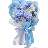 Valentines Day Flowers Gifts for Her Women,Flowers Roses Bouquet Gifts for Women Wife Girlfriend and Best Friend/Flower for Delivery Prime/Blue Rose