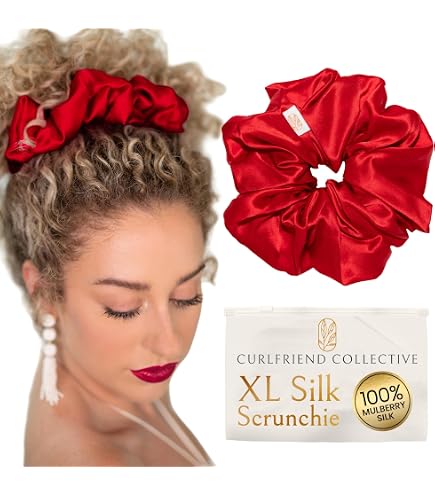 Amazon.com : LILYSILK Women 100% Giant Silk Hair Scrunchies  display picture 1