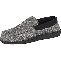 Hanes Men's Memory Foam Odor Free Slippers, Size: Medium, Black