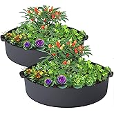 ZtohPyo 2-Pack 50 Gallon Plant Grow Bags, Large Fabric Raised Garden Bed with Handles,Durable Garden Beds Planters Aeration Gardening Container to Grow Vegetables for Outdoor Plants