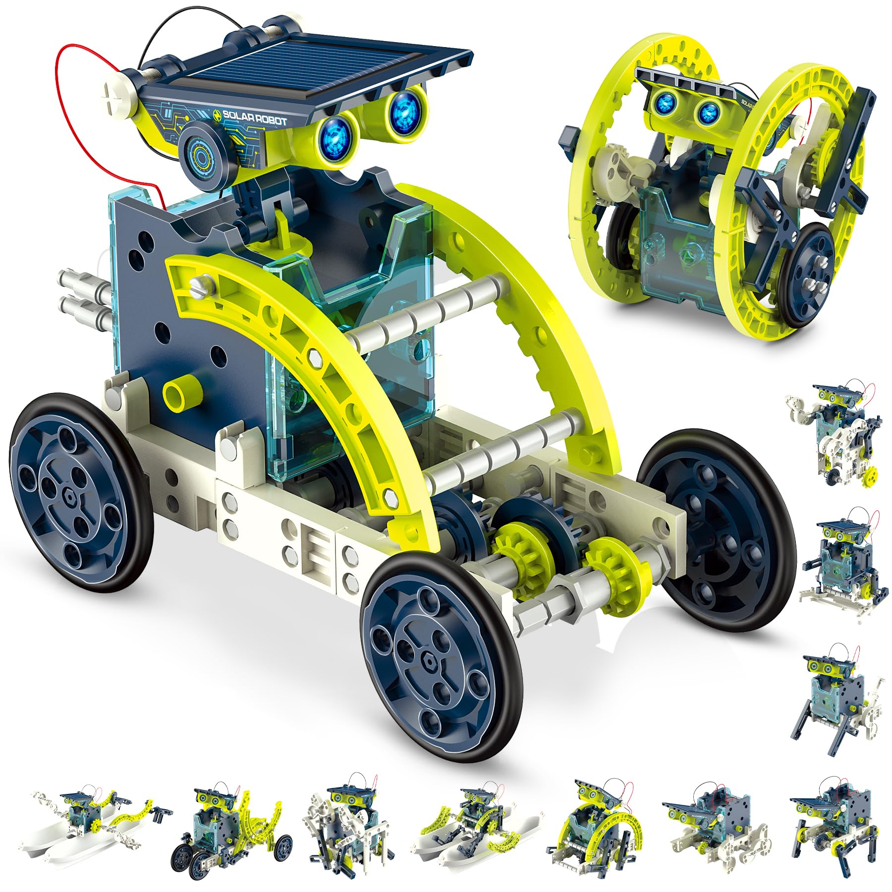 Hot Bee STEM Solar Robots Building Toys for Boys Age 8-12, Science Kits