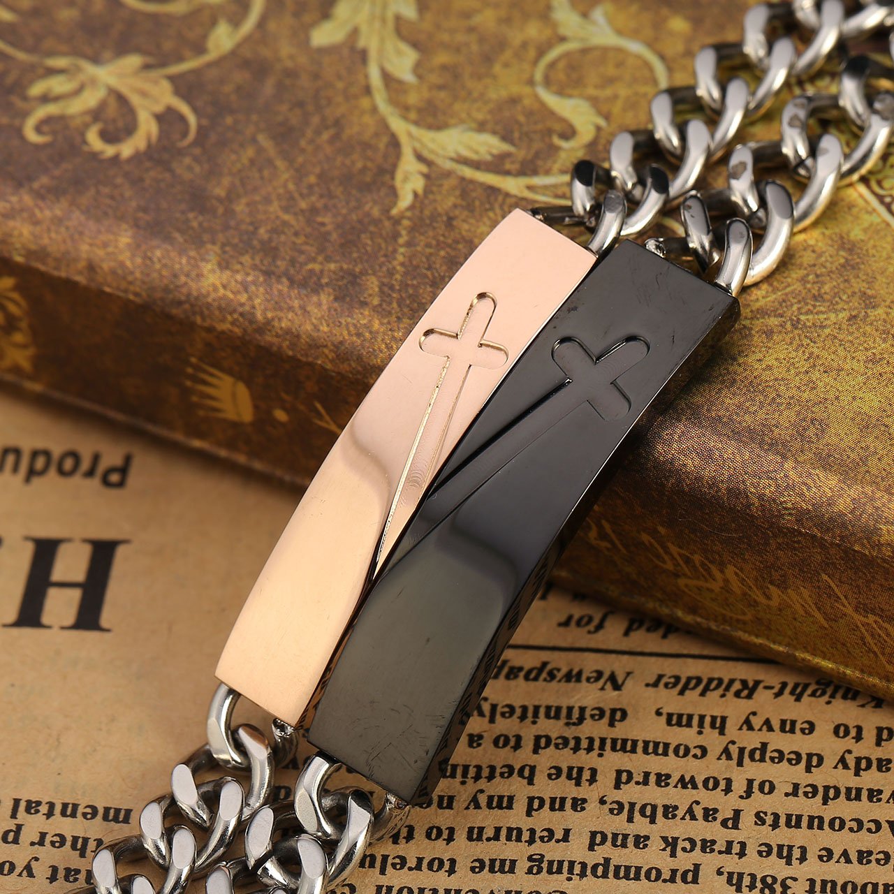 Zysta Bracelet Couple Acier Inoxydable\