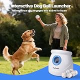 pet prime Large Automatic Dog Ball Launcher, 3 Modes, 6 ETPU Balls, Training view 7