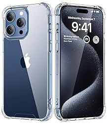 SUCGLES for iPhone 15 Pro Case, Shockproof Military