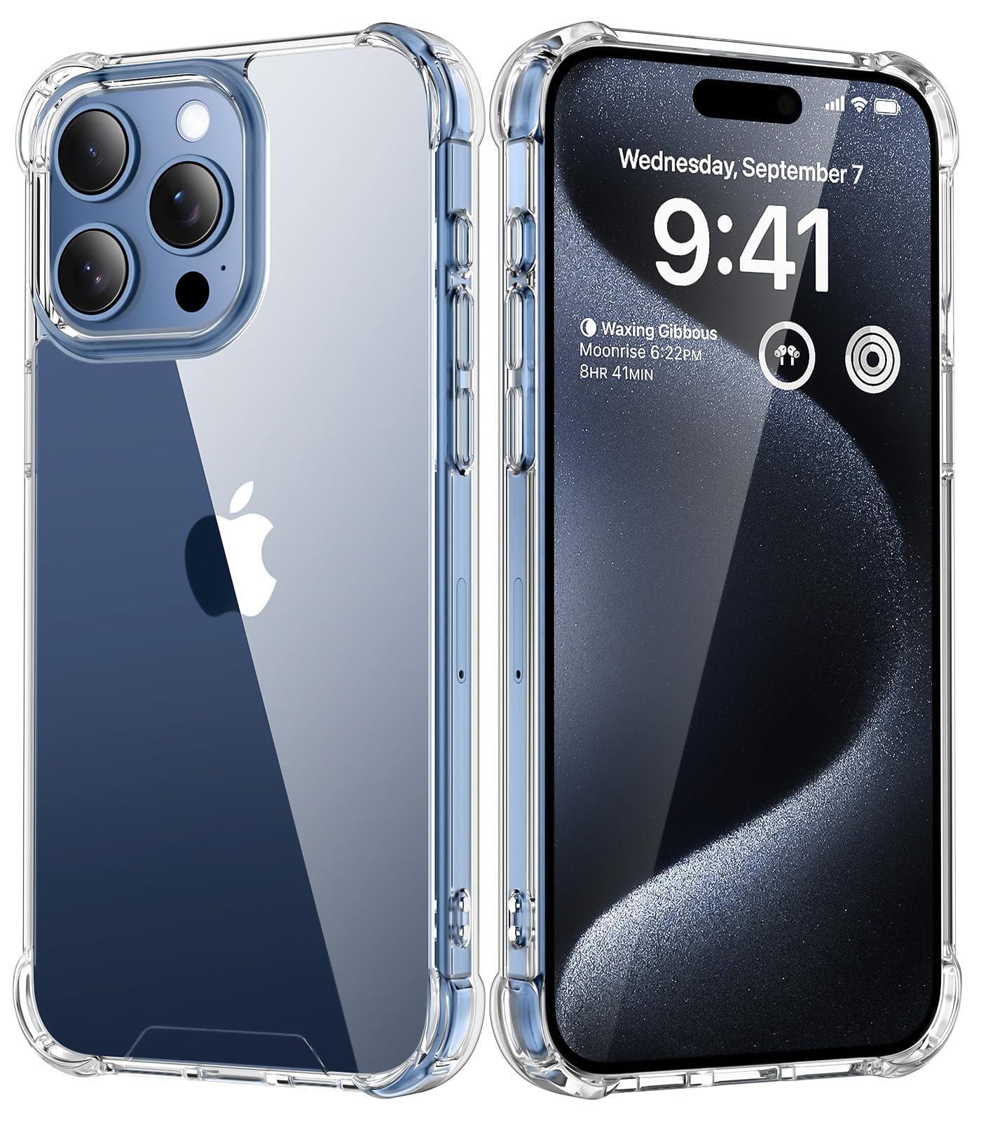 SUCGLES for iPhone 15 Pro Case, Shockproof Military