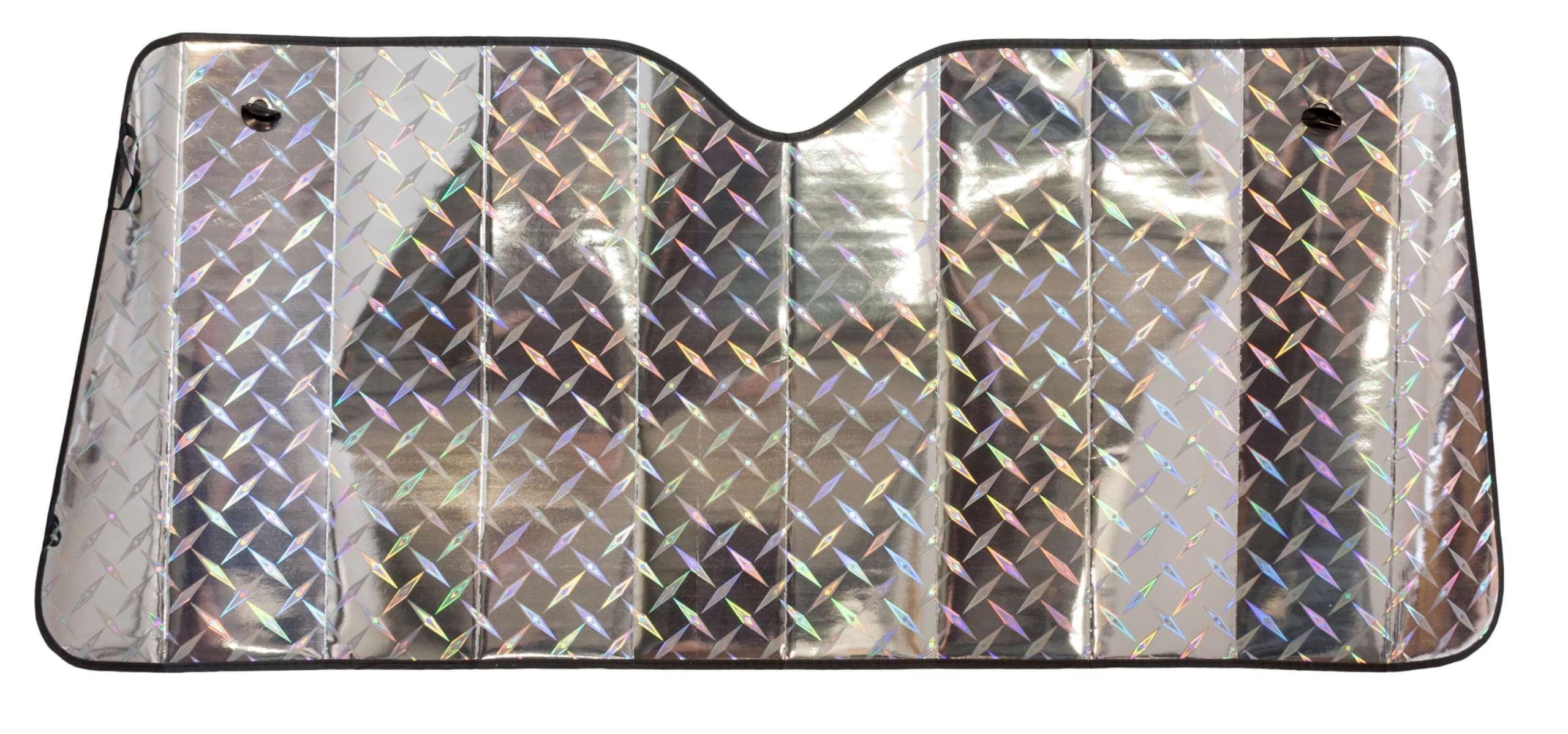 Walser 24051 Front Sun Screen, Laser Design with Air Chambers, 130 x 60 cm