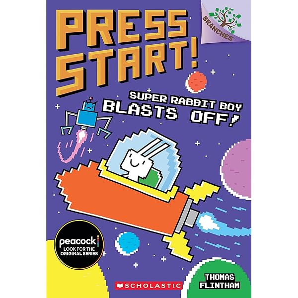 PRESS START！ 四角いウサギ12冊 scholastic英語絵本 Amazon.com: Super Rabbit Boy World!: A Branches Book (Press