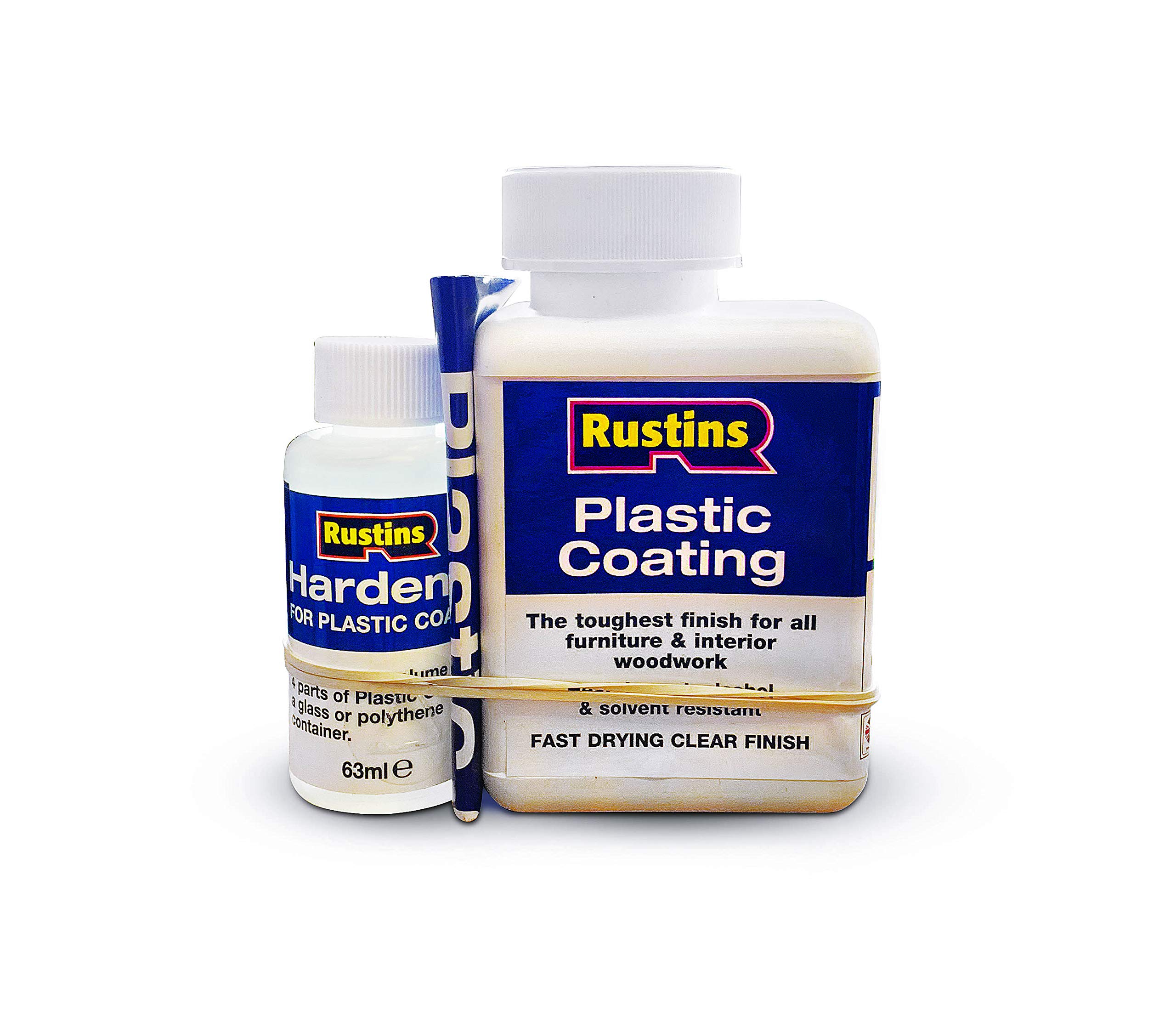 Rustins PCGL250 250ml Plastic Coating and Hardener Gloss