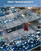 Uniclife Aquarium Breeding Box Acrylic Hatchery Incubator Medium with Suction view 5
