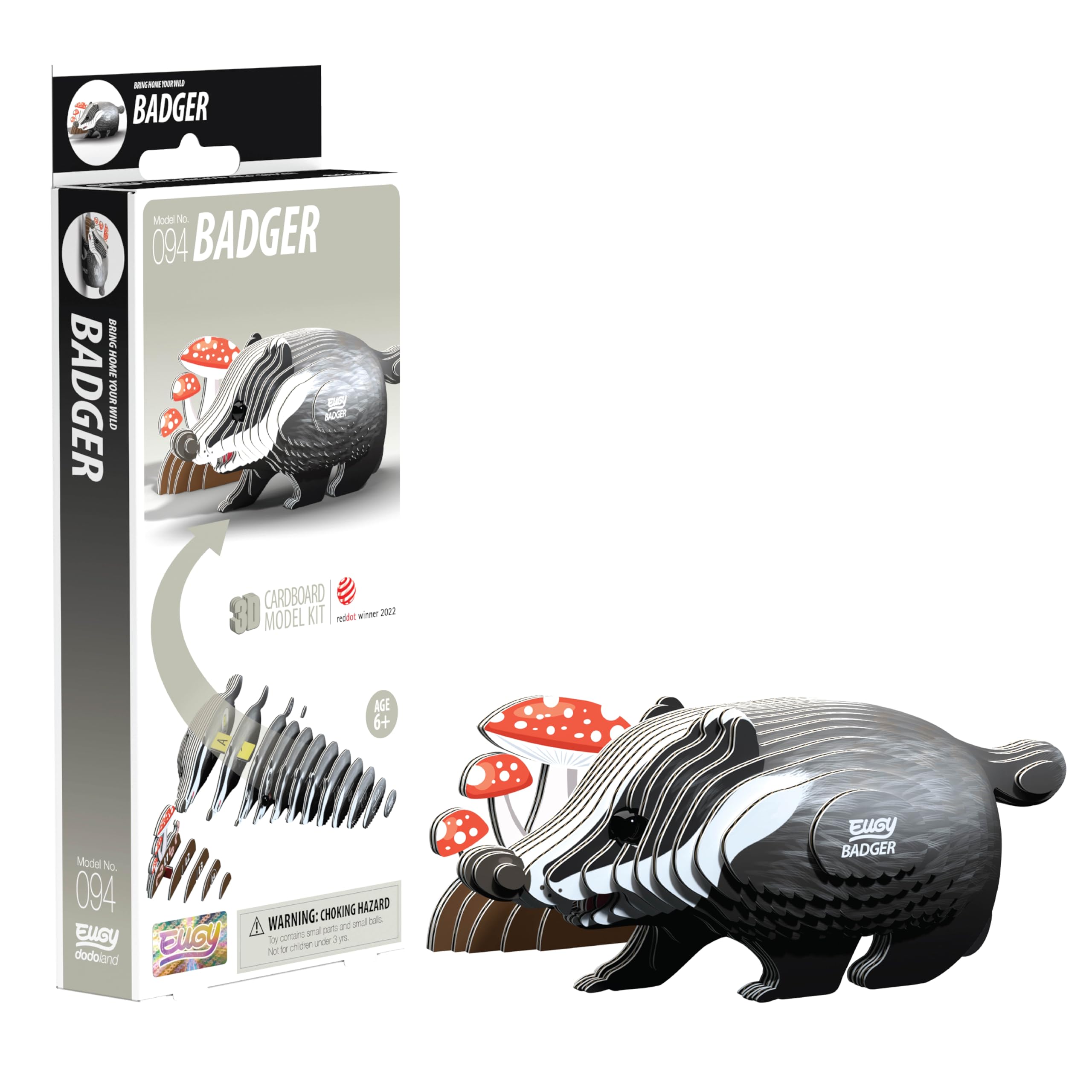 EUGY Badger 3D Model Craft Kit