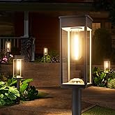 NEWMESSI 8 Pack Bright Solar Pathway Lights Outdoor,IP65 Waterproof Auto On/Off Solar Garden Light Path Lights Solar Powered for Outside Yard Path Lawn Walkway Driveway Landscape Lighting Patio Decor
