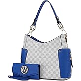 Orange Hobo Shoulder Bag & Wallet Set by MKF Collection