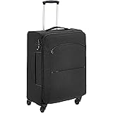 Amazon Basics Urban Softside Spinner Luggage, 25-Inch, Black