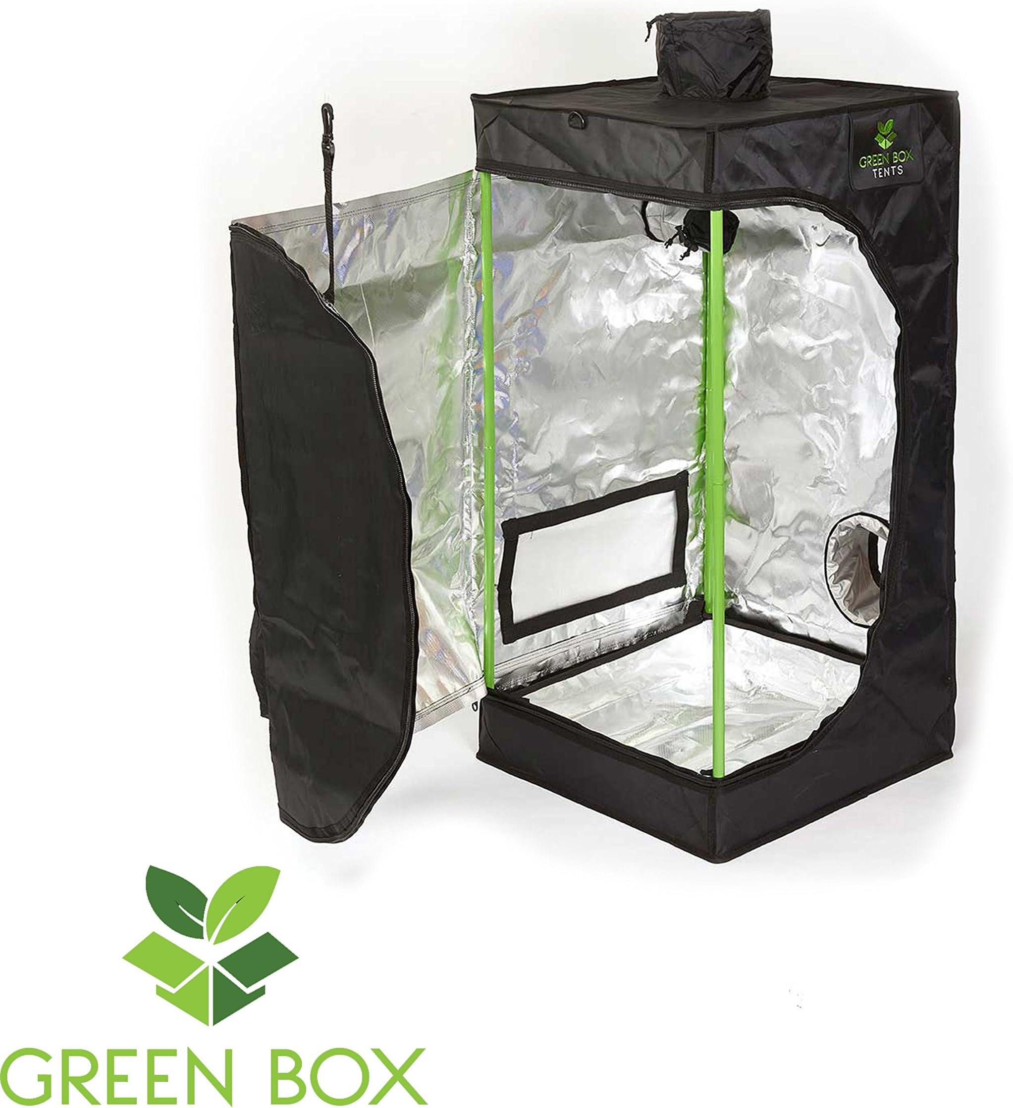 Green Box Tents Hydroponics Propagation Grow 0.5m x 0.5m x 1m Cutting Plant Indoor Growing Silver Mylar 600D