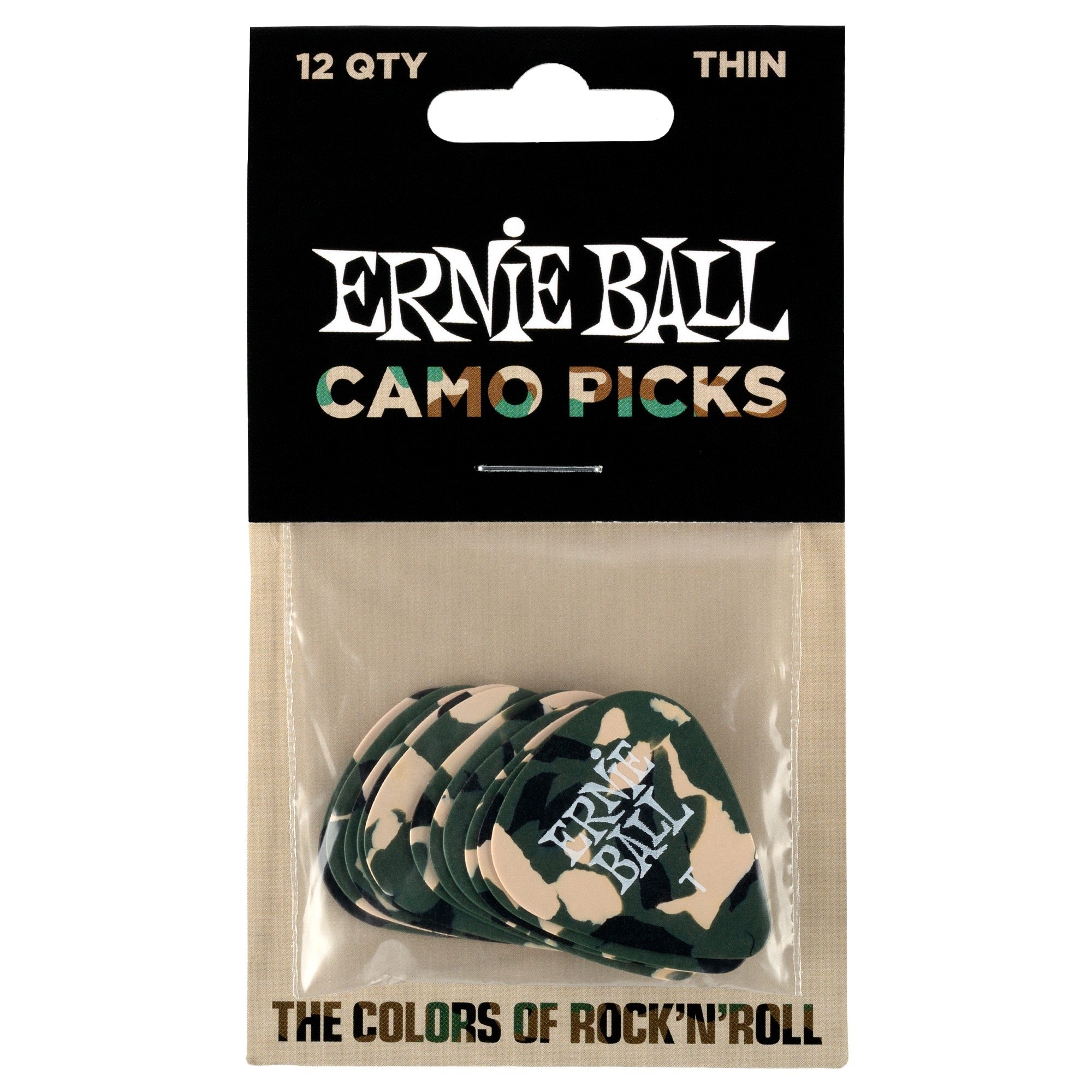 Ernie Ball Camouflage Cellulose Thin bag of 12 P09221