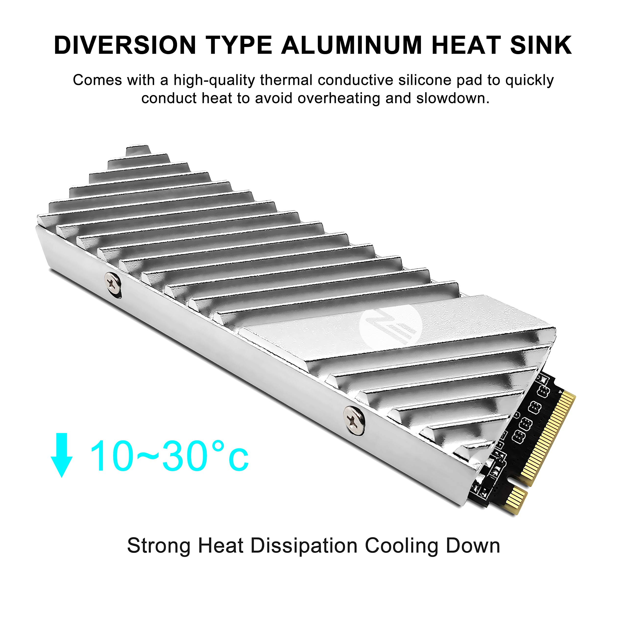 Mua M.2 SSD heatsink 2280, Double-Sided Heat Sink, High Performance SSD ...