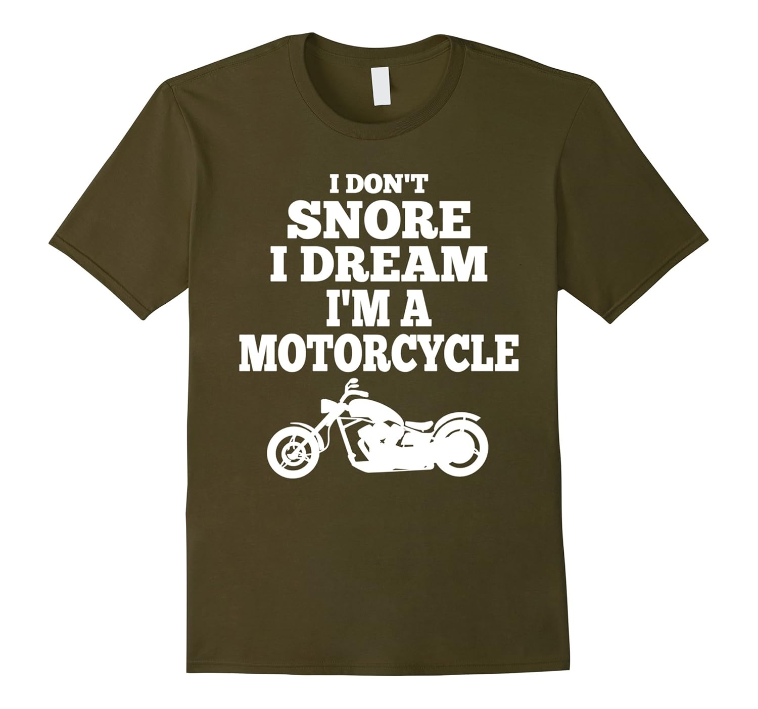 Buzz Shirts T-Shirt Moto Uomo In Cotone Bio | Divertente Regalo Per Chi Russa | I Don't Snore