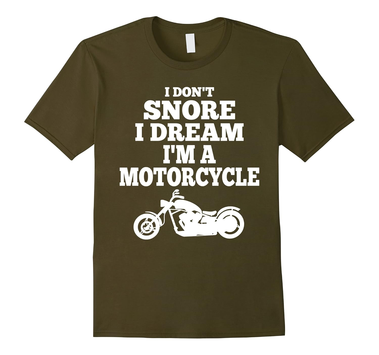 Buzz Shirts T-Shirt Moto Uomo In Cotone Bio | Divertente Regalo Per Chi Russa | I Don't Snore