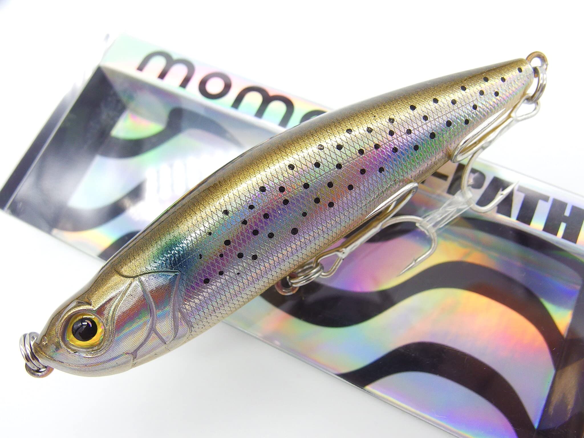 momolures - Z-PATH topwater pencil bait lure for Saltwater Bass fishing game (MULLET)