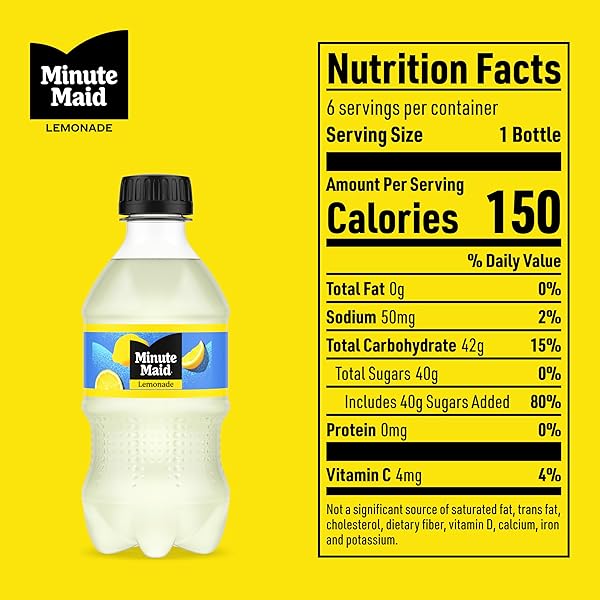 MINUTE MAID LEMONADE PET, 12 FL OZ, 6 PACK