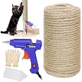 Natural Sisal Rope For Cat Scratching - 4mm X 100ft Replacement Rope For Cat Trees & Posts