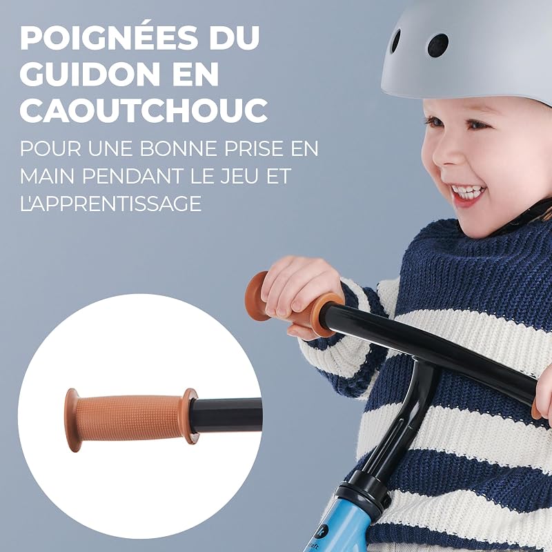 Kinderkraft 2WAY Next Draisienne en Métal, Vélo sans Pédale, Velo Bebe, Guidon Réglables, Durable, Accessoires, De 2 Ans jusqu'à 35 kg, Bleu