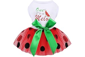 YIKEYO Dog Dress for Dog Spring Summer，Dog Dress for Small Dogs Girl，Dog Skirt Female Puppy Dresses Pet Dress Yorkie Chihuahua Tulle Dress Birthday Party Lace Costume Tutu Skirt Apparel