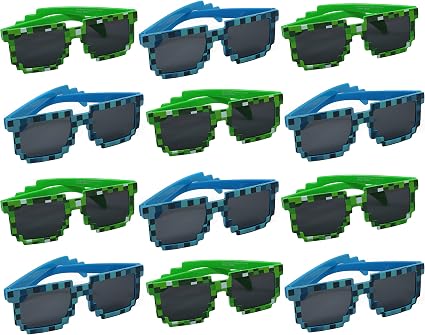 Amazon Com Sninc Trendy Pixelated Sunglasses Pack Of 12
