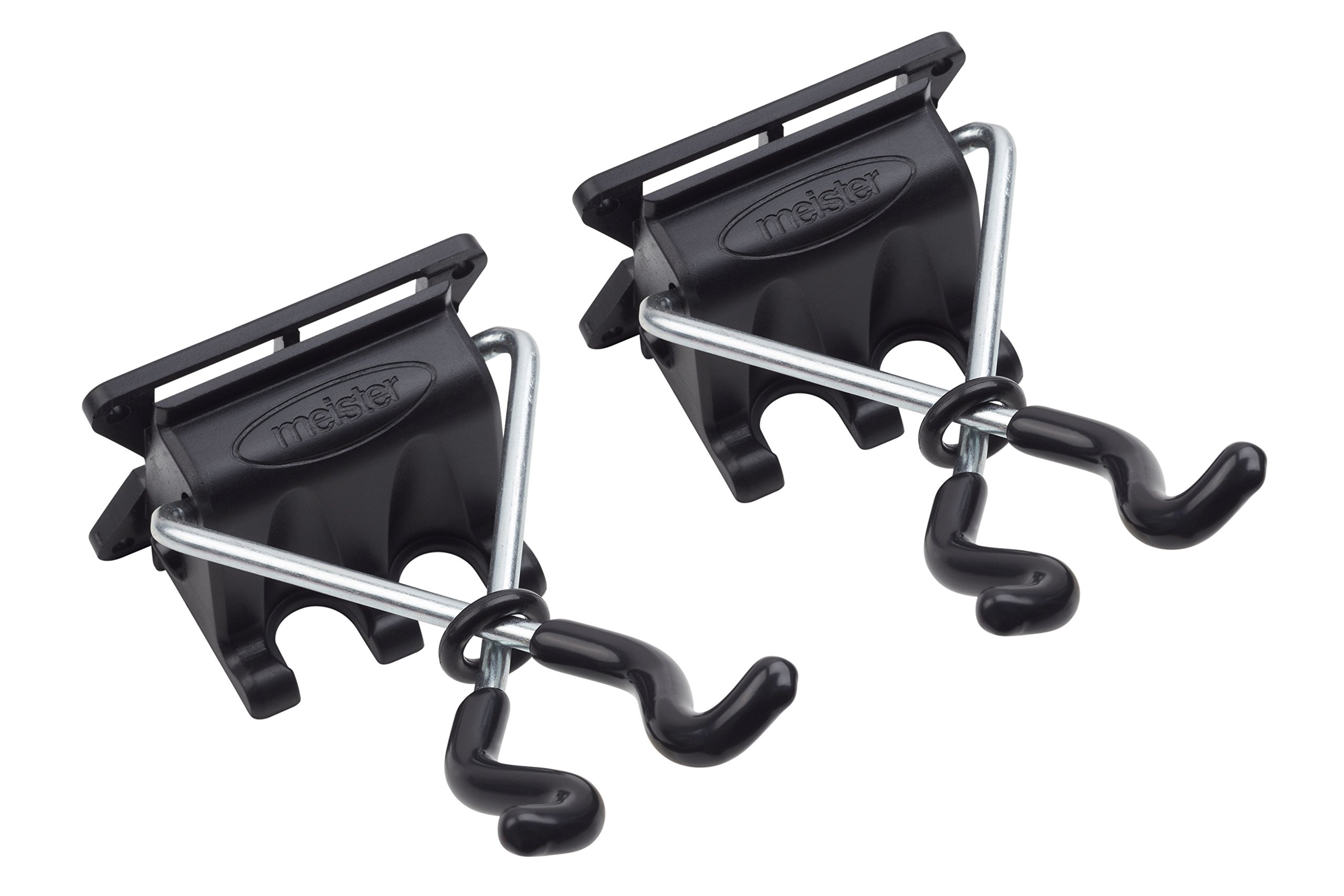 Meister X-shaped tool holder - 2 pieces, loose - Easy assembly - for stalked devices/wall holder/ tool holder/ garden tool holder/ broom holder/handle holder/WU9952560