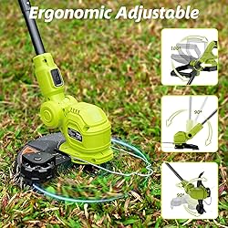 JAGROM 12-inch 20V Cordless String Trimmer with