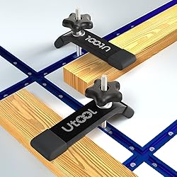 UTOOL 2 Pack T-Track Hold Down Clamps Kit, 6-1/3" L