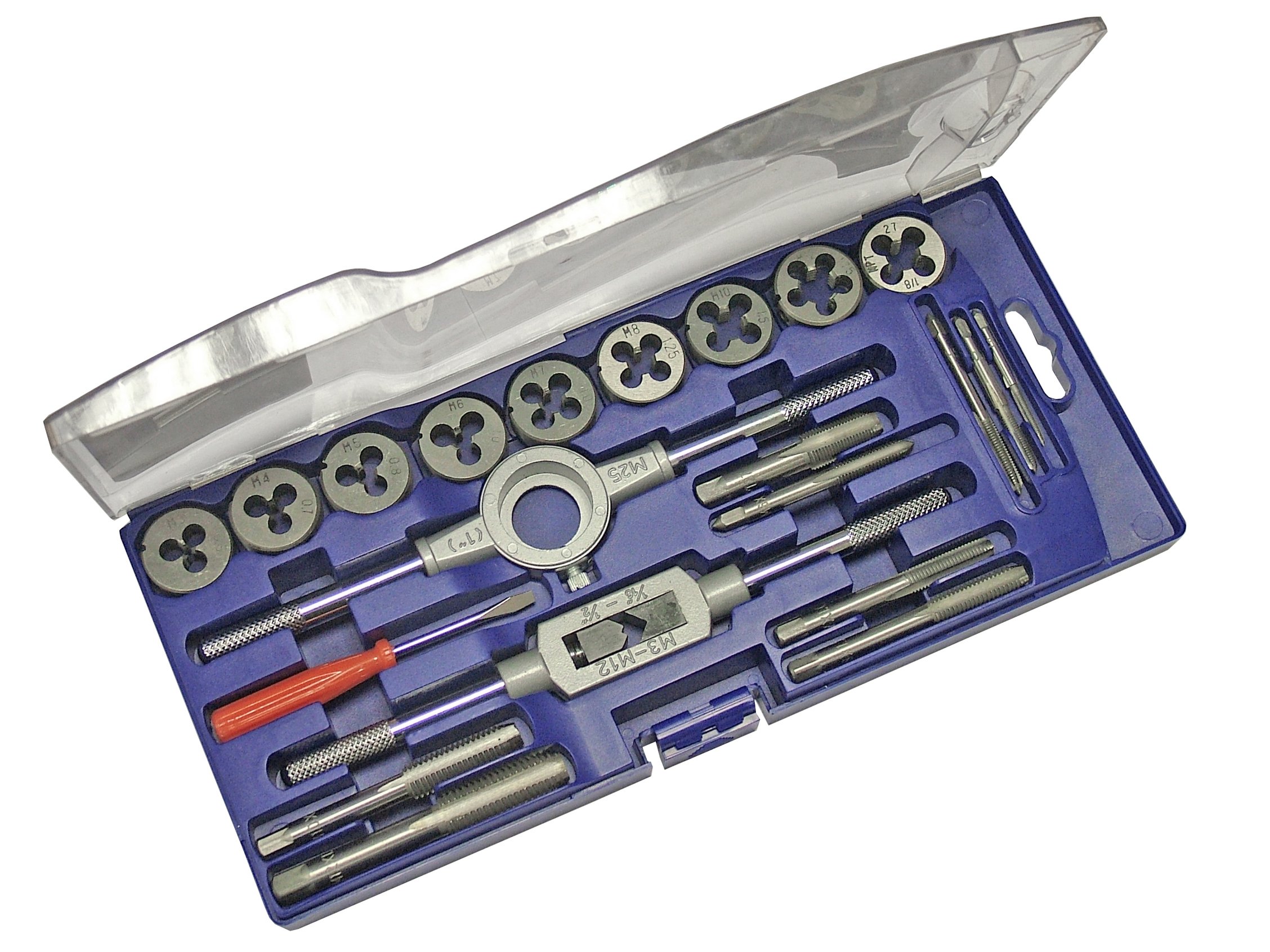Faithfull FAITAPDSET21 Metric Tap and Die Set in Carbon Steel (21 Pieces)