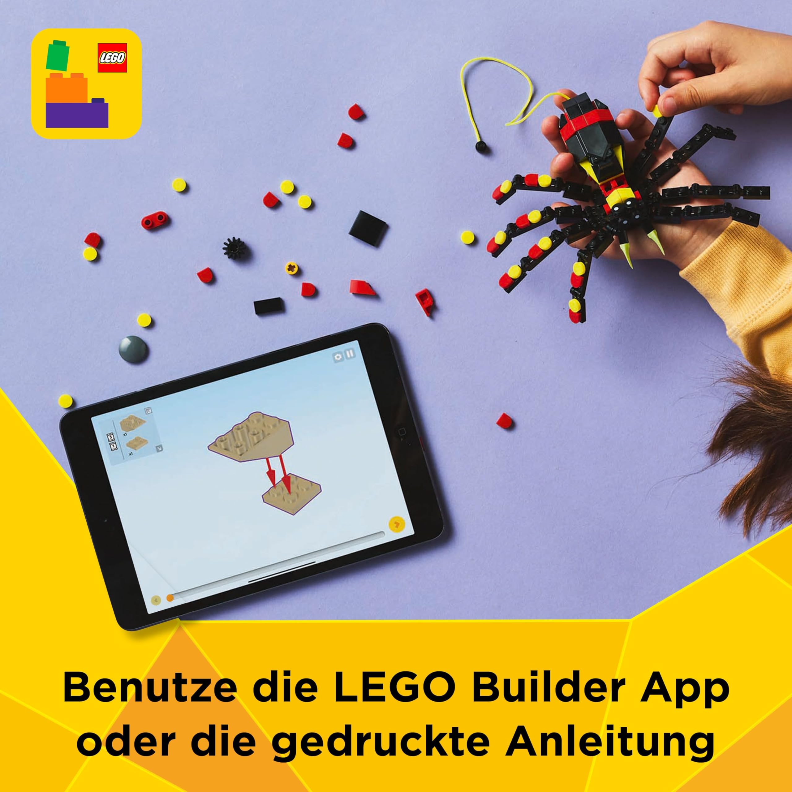 LEGO Creator 3in1 Wilde Tiere: Überraschungsspinne - Spielzeug zum Umbauen in eine Skorpion Figur oder Schlange - Bauset mit 3 Modellen - Geschenk für Jungen und Mädchen ab 7 Jahren 31159 7