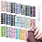 WOKOTO 20 Sheets Gradient Nail Polish Stickers