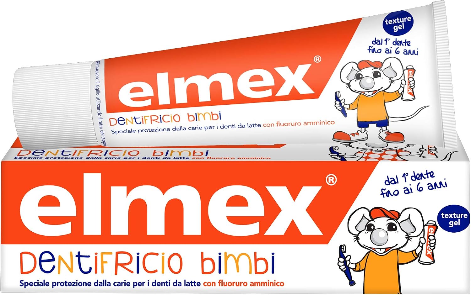 Elmex Baby Toothpaste 0-6 Years, With Reduced Concentration of Amine Fluoride To Protect Children's Teeth, Anticaria, 0% Dyes, 50 ml - Image 5