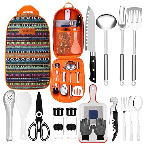 Camping Kitchen Equipment Camping Cooking Utensils Set Portable