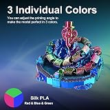 ERYONE Silk Tri-Color PLA Filament 1KG 1.75mm Coextrusion Silky Finish view 2